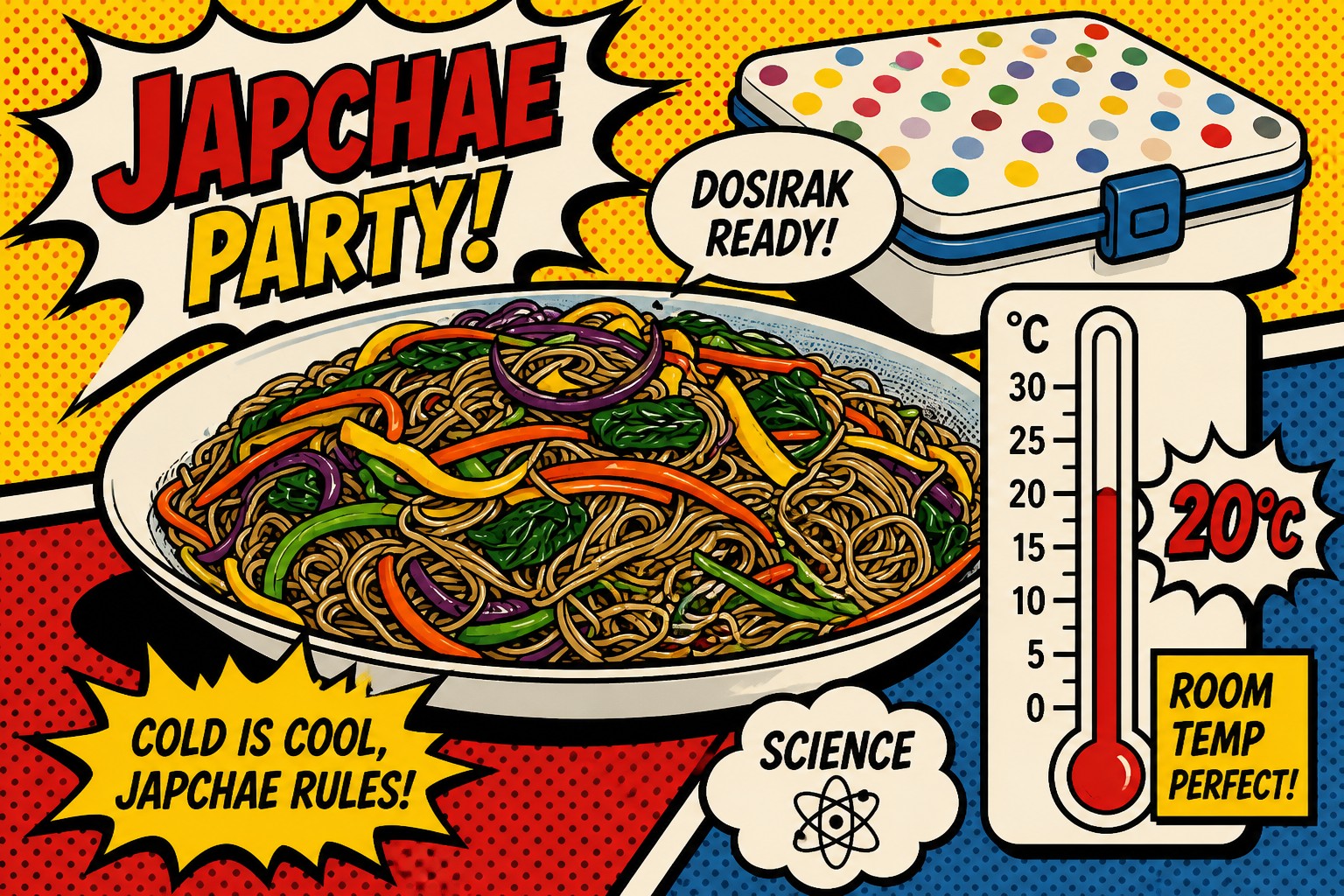 Dosirak and Party Science: Why Japchae Loves Room Temperature