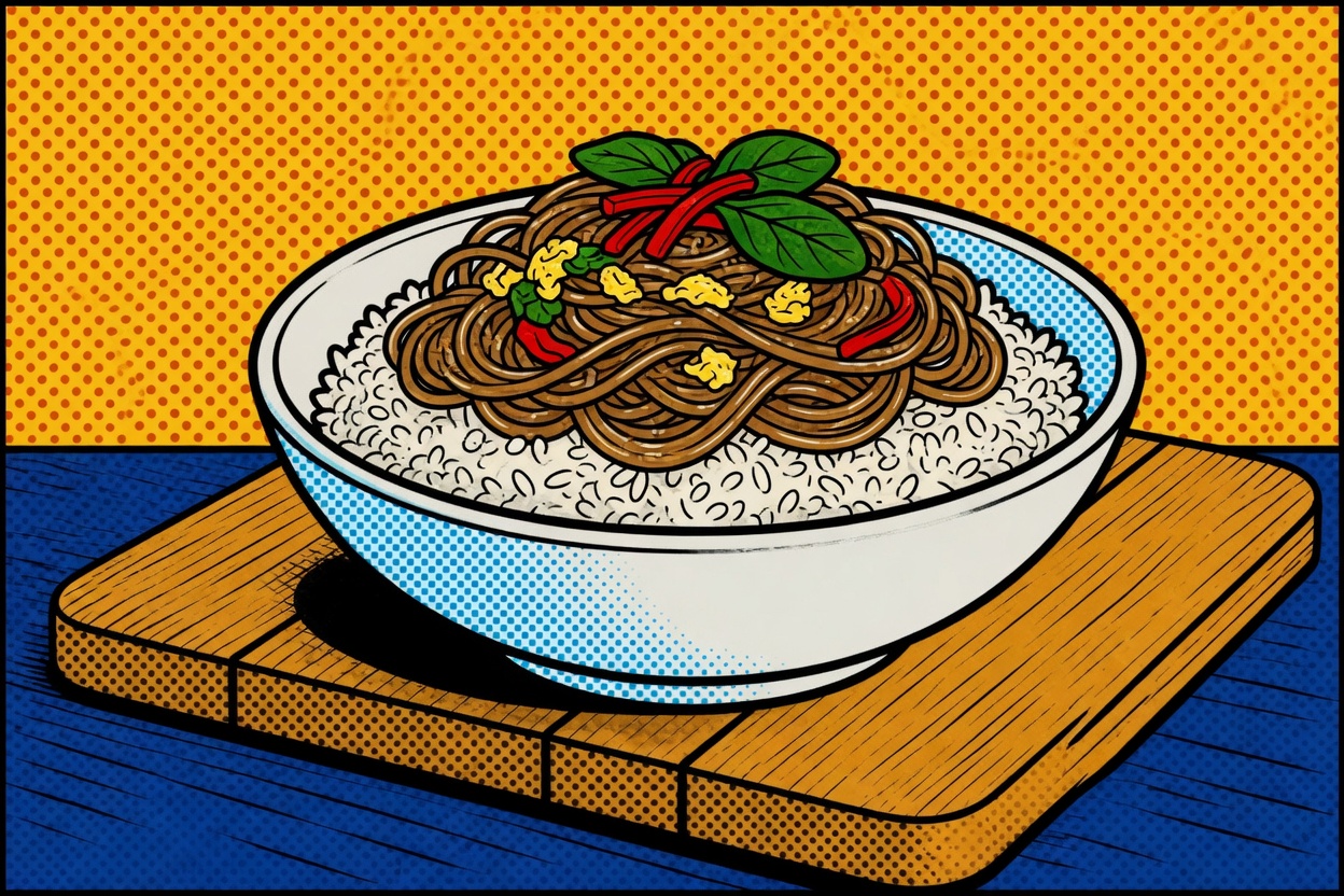 Japchae Bap — Japchae Over Rice